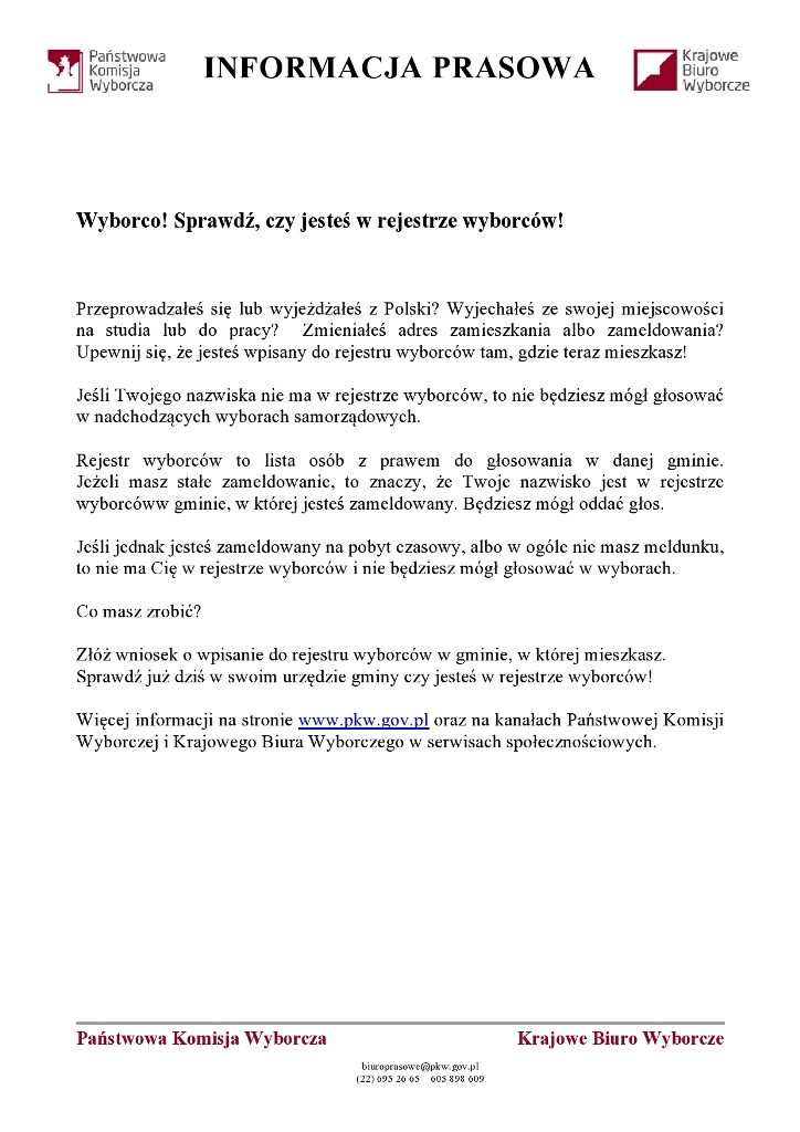 10.01.2018 Informacja prasowa rejestr wyborców page0001