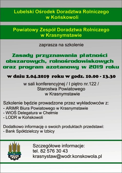 Szkolenie Krasnystaw