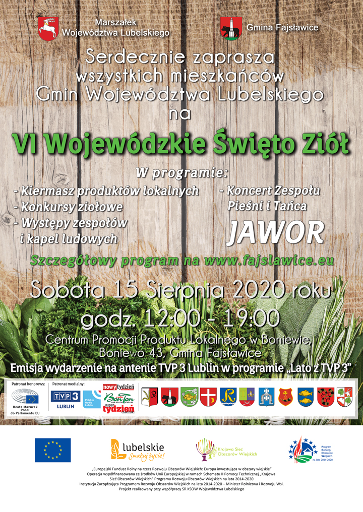 plakat VI Wojewódzkie Święto Ziół