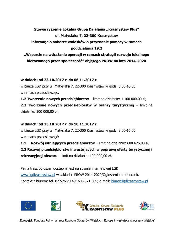 OGŁOSZENIE NABORY1 GMINY 09.10.2017 page 0