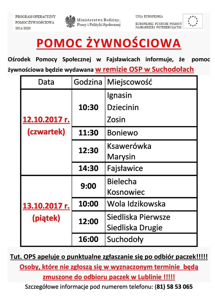 POPŻ 2017 ogłoszenie wydawanie page 0