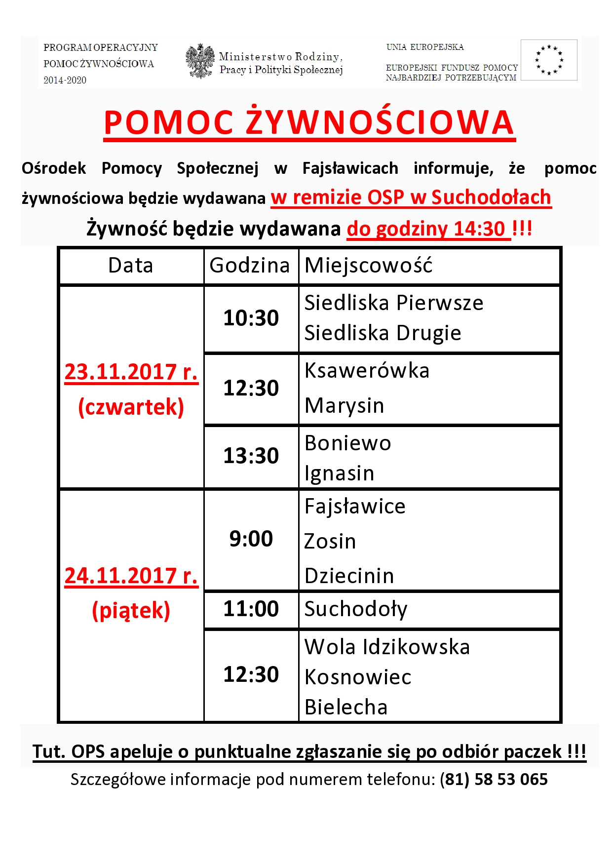 POPŻ XI 2017 ogłoszenie wydawanie page0001
